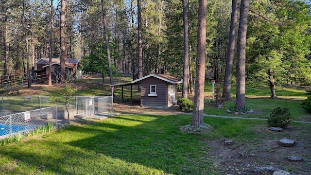 17614 N Palomino Rd, Colbert, WA 99005 - view of yard featuring an outbuilding