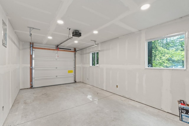 4053 Hanleys Hvn, Loon Lake, WA 99148 - garage with a garage door opener and recessed lighting