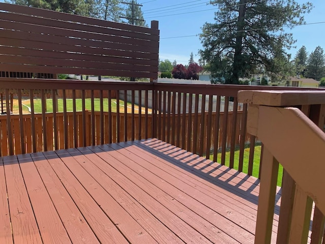 6831 N Cambridge Ln, Spokane, WA 99208 - view of wooden terrace
