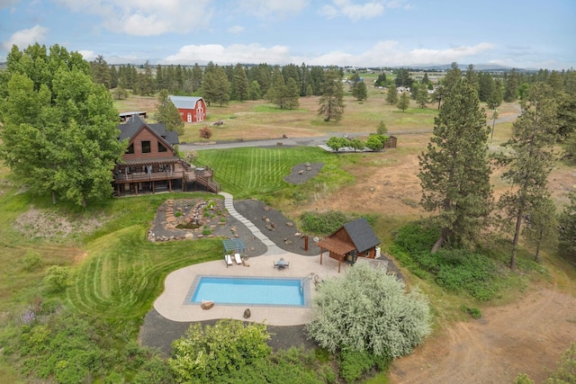 16010 W Jade Ln, Medical Lake, WA 99022 - aerial overview of property's location featuring a pool area