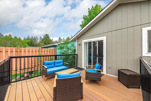3815 E 19th Ave, Spokane, WA 99223 - deck featuring outdoor lounge area