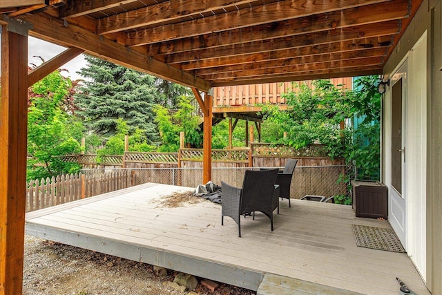 3815 E 19th Ave, Spokane, WA 99223 - wooden deck featuring a fenced backyard