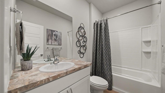 3705 S Keller Ln, Spokane Valley, WA 99206 - full bathroom with toilet, vanity, and shower / bath combo