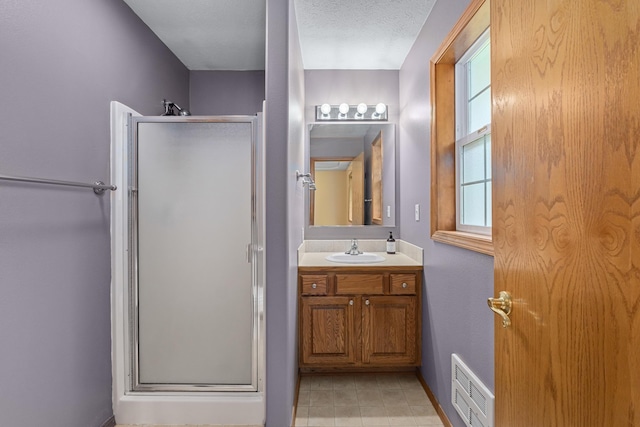 525 Quail Loop, Newport, WA 99156 - full bathroom with a shower stall, vanity, and healthy amount of natural light