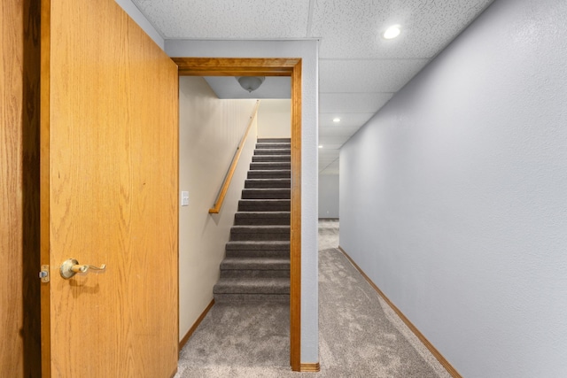 525 Quail Loop, Newport, WA 99156 - staircase with carpet, recessed lighting, and baseboards