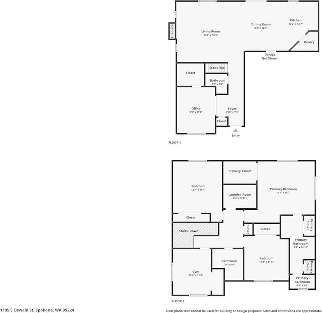 1105 S Oswald St, Spokane, WA 99224 - property floor plan