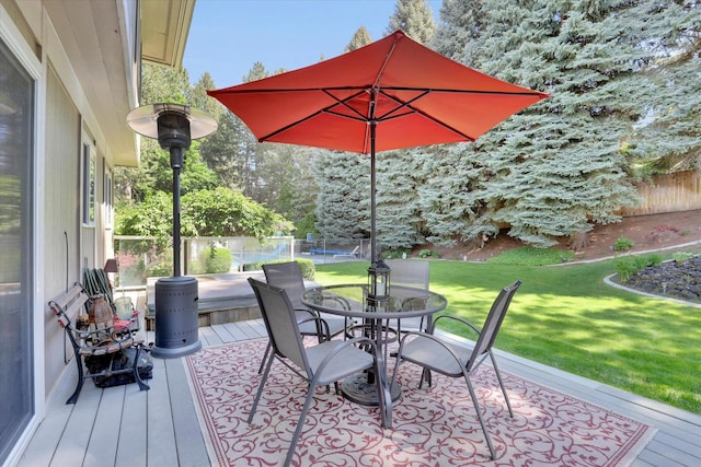 2205 S Conklin Rd, Spokane Valley, WA 99037 - wooden terrace featuring outdoor dining space