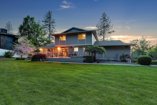 2205 S Conklin Rd, Spokane Valley, WA 99037 - rear view of property with a porch