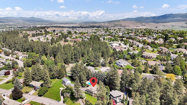 2205 S Conklin Rd, Spokane Valley, WA 99037 - aerial view of residential area with mountains