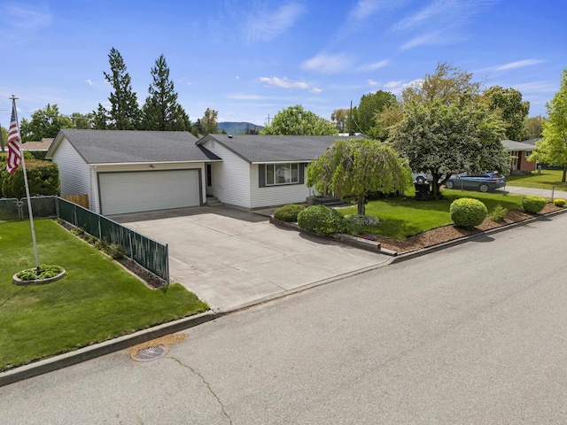 13304 E Desmet Ave, Spokane Valley, WA 99216 - ranch-style house with an attached garage and concrete driveway