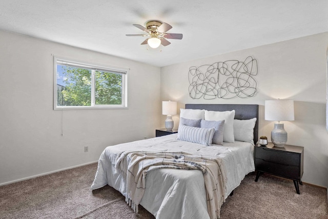 13304 E Desmet Ave, Spokane Valley, WA 99216 - bedroom featuring carpet, baseboards, and ceiling fan