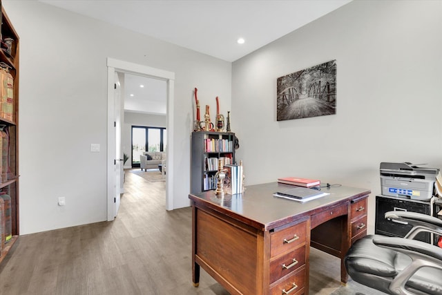 5110 W Hayden Ln, Spokane, WA 99208 - office with wood finished floors and recessed lighting