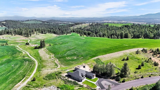 5110 W Hayden Ln, Spokane, WA 99208 - bird's eye view of a mountainous background and a heavily wooded area