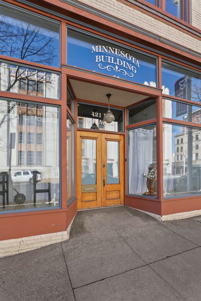 423 W 1st Ave Unit 110, Spokane, WA 99201 - doorway to property featuring french doors