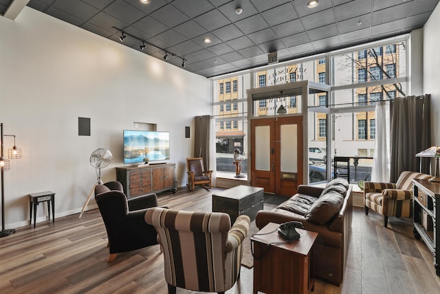 423 W 1st Ave Unit 110, Spokane, WA 99201 - common area featuring recessed lighting and a towering ceiling