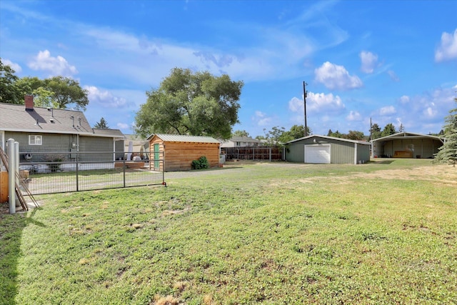 7311 E Fairview Ave, Spokane Valley, WA 99212 - view of yard featuring an outdoor structure and a detached garage