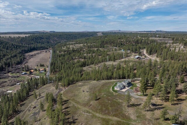 16503 W Bluebird Ln, Spokane, WA 99224 - aerial view of property's location featuring a heavily wooded area