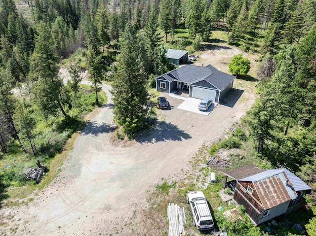 33319 N Conklin Rd, Elk, WA 99009 - aerial view of property and surrounding area with a forest