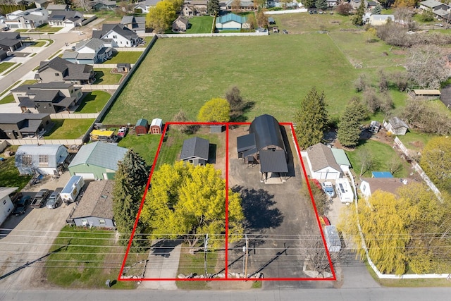 1431 E Miles Ave, Hayden, ID 83835 - aerial view of residential area with property parcel outlined