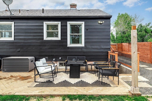 524 E Garland Ave, Spokane, WA 99207 - view of patio / terrace featuring a wooden deck and outdoor lounge area