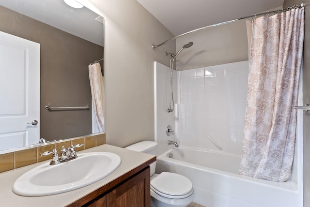 1790 N Winchester St, Liberty Lake, WA 99019 - full bathroom featuring toilet, shower / tub combo, and vanity