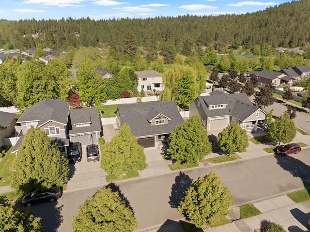 1790 N Winchester St, Liberty Lake, WA 99019 - aerial perspective of suburban area featuring a forest