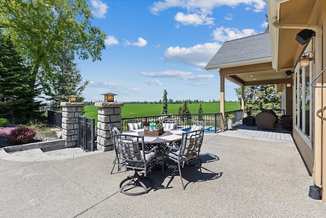 3311 E Chisholm Ln, Spokane, WA 99223 - view of patio / terrace featuring outdoor dining space