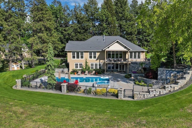 3311 E Chisholm Ln, Spokane, WA 99223 - back of house featuring a balcony and a patio area