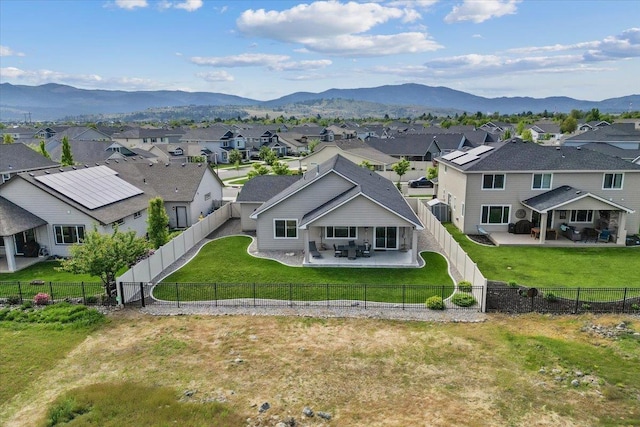19661 E Riverwalk Ave, Liberty Lake, WA 99016 - aerial perspective of suburban area with a mountainous background