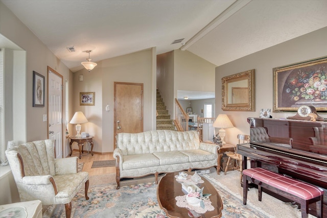 822 N Kelsea St, Medical Lake, WA 99022 - living area with stairway and wood finished floors