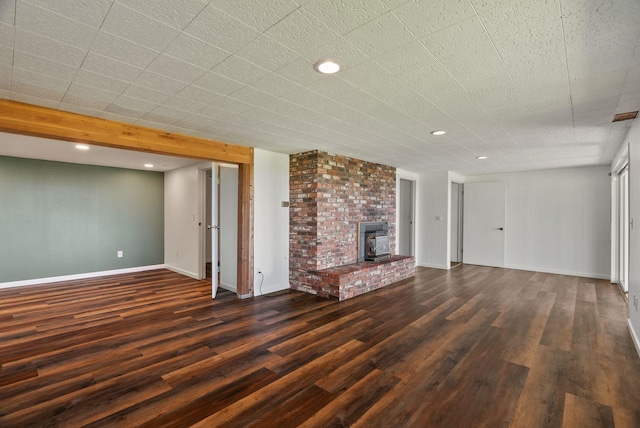 4626 E Orchard Rd, Spokane, WA 99217 - unfurnished living room with wood finished floors, recessed lighting, and baseboards