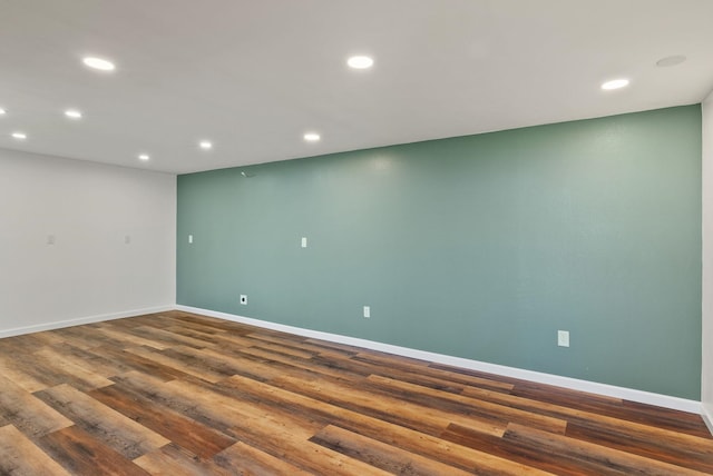 4626 E Orchard Rd, Spokane, WA 99217 - spare room with recessed lighting, baseboards, and dark wood-style flooring