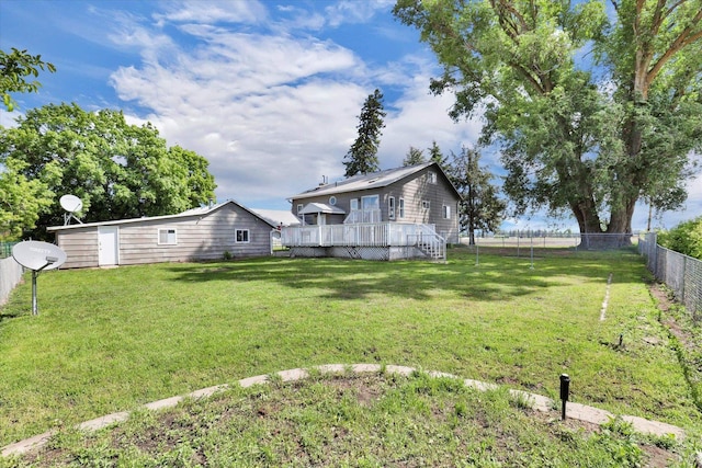 4606 S Grove Rd, Spokane, WA 99224 - view of yard with a deck