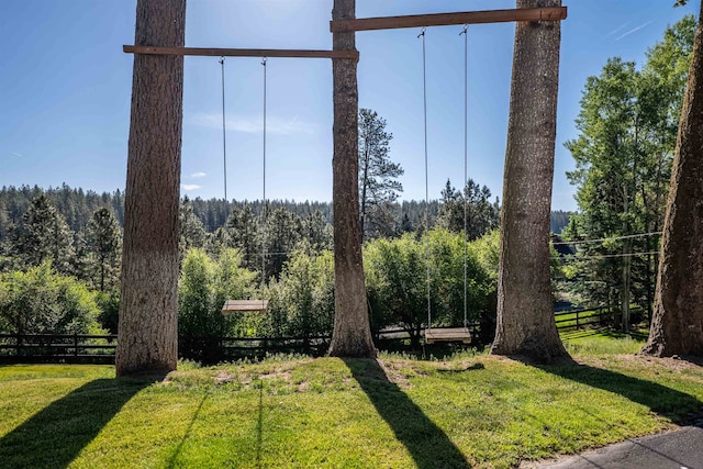 19009 N Little Spokane Dr, Colbert, WA 99005 - view of yard featuring a wooded view