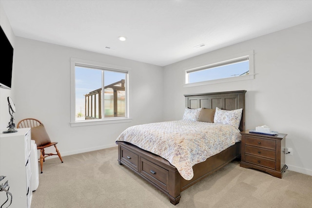 1725 S Donwood St, Spokane Valley, WA 99037 - bedroom featuring baseboards, light carpet, and recessed lighting