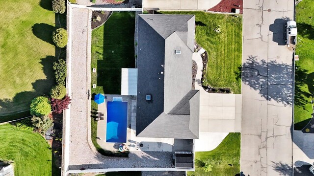 10102 N Comanche Dr, Spokane, WA 99208 - drone / aerial view of a pool