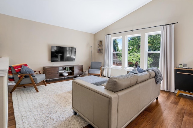1725 N Mcmillan Ln, Spokane Valley, WA 99016 - living room with vaulted ceiling and wood finished floors