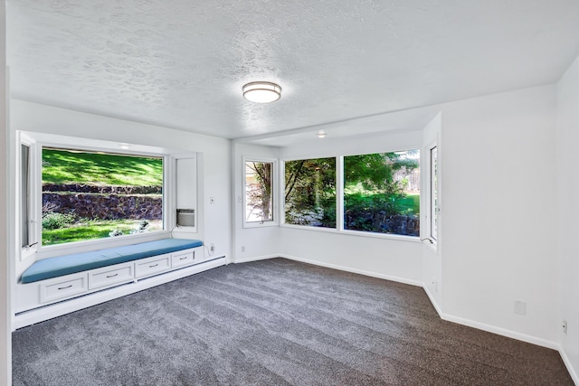 10401 N College Cir, Spokane, WA 99218 - unfurnished room with dark colored carpet, baseboards, and a textured ceiling