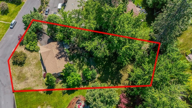 10401 N College Cir, Spokane, WA 99218 - aerial view of property's location featuring property boundaries highlighted