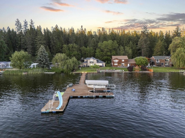 12621 N E Newman Lake Dr, Newman Lake, WA 99025 - dock featuring a water view