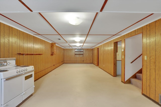 2651 E 35th Ave, Spokane, WA 99223 - finished below grade area with wood walls and stairway