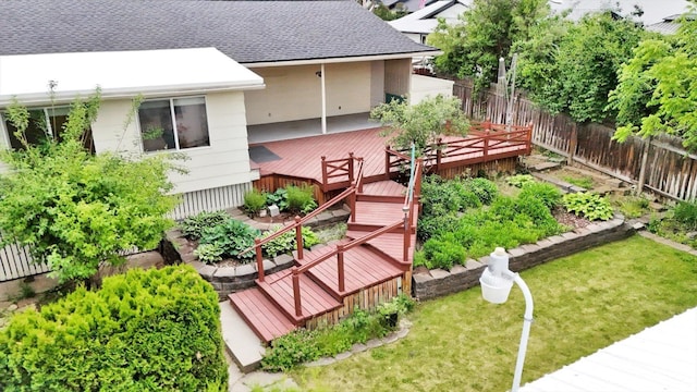2651 E 35th Ave, Spokane, WA 99223 - view of yard featuring a deck