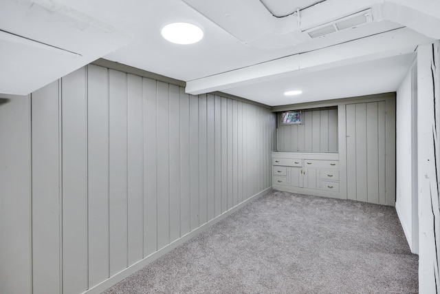 613 W Kiernan Ave, Spokane, WA 99205 - finished below grade area with light colored carpet and wooden walls