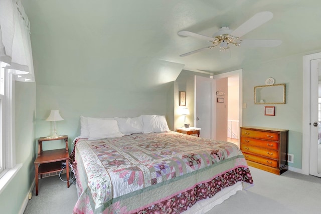 1211 W 17th Ave, Spokane, WA 99203 - bedroom with carpet flooring, baseboards, and a ceiling fan