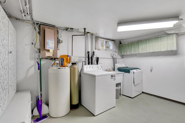 1211 W 17th Ave, Spokane, WA 99203 - laundry room featuring independent washer and dryer and electric panel