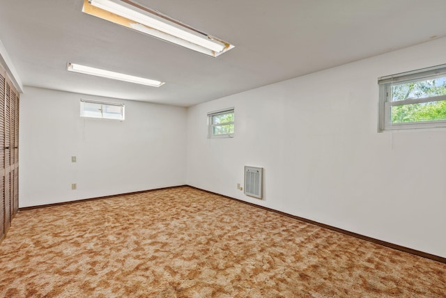 11132 S Silver Lake Rd, Medical Lake, WA 99022 - below grade area featuring plenty of natural light, heating unit, and baseboards