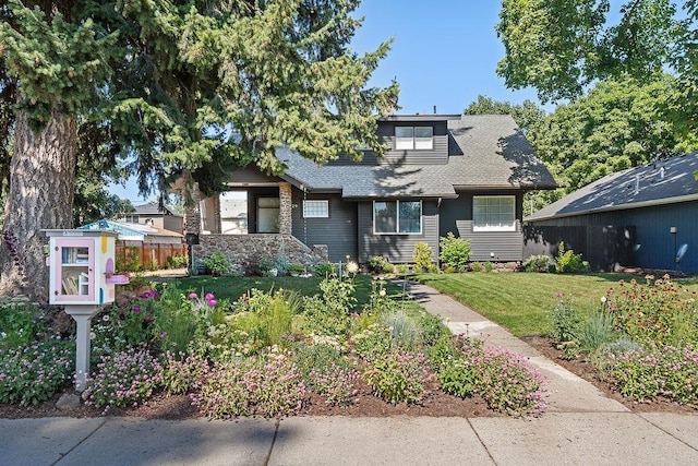 3129 E 34th Ave, Spokane, WA 99223 - view of front of property featuring a shingled roof and stone siding
