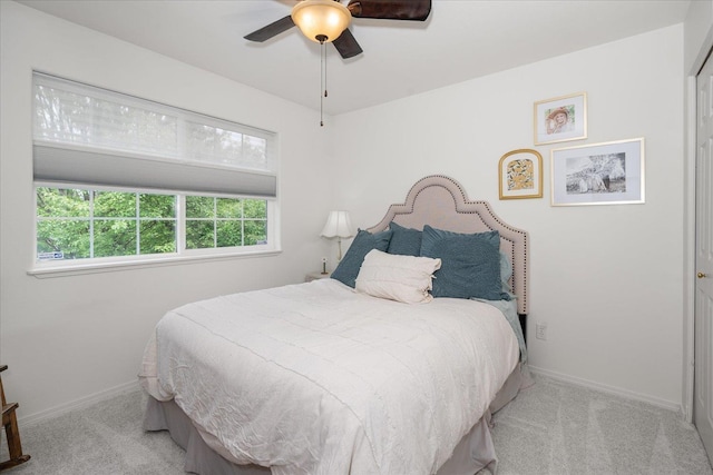 6730 S Moran View St, Spokane, WA 99224 - bedroom featuring carpet floors, baseboards, and ceiling fan