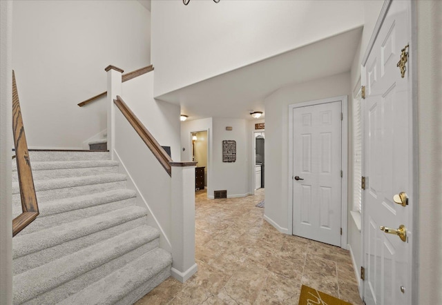 6730 S Moran View St, Spokane, WA 99224 - entryway with baseboards and stairs