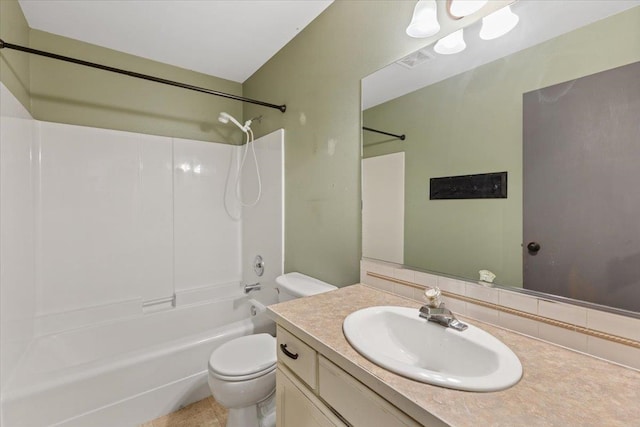 4227 E 38th Ave, Spokane, WA 99223 - full bath featuring toilet, shower / tub combination, and vanity